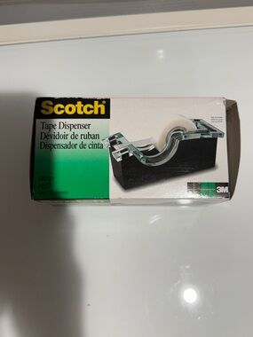 Scotch Black Tape Dispenser by 3M - Clear/Black